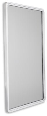 Ashley Brocky White Rectangular Accent Mirror