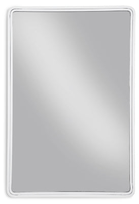 Ashley Brocky White Rectangular Accent Mirror