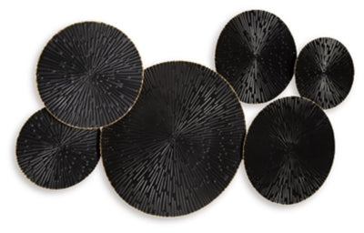 Ashley Rhetlen Black Gold Finish Wall Decor