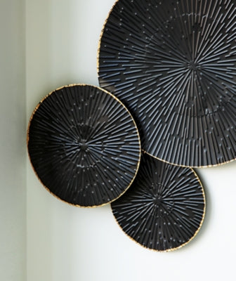 Ashley Rhetlen Black Gold Finish Wall Decor