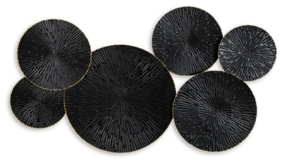 Ashley Rhetlen Black Gold Finish Wall Decor
