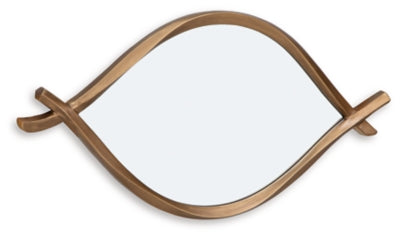 Ashley Bartner Antique Gold Finish Accent Mirror
