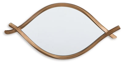 Ashley Bartner Antique Gold Finish Accent Mirror