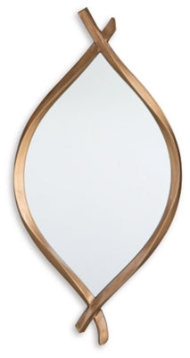Ashley Bartner Antique Gold Finish Accent Mirror
