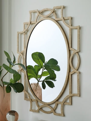 Ashley Fulkmore Antique Gold Finish Accent Mirror