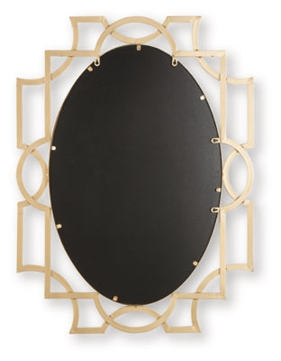 Ashley Fulkmore Antique Gold Finish Accent Mirror