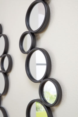 Ashley Vinler Black Accent Mirror Set (Set of 2)