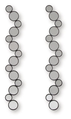 Ashley Vinler Black Accent Mirror Set (Set of 2)