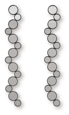 Ashley Vinler Black Accent Mirror Set (Set of 2)