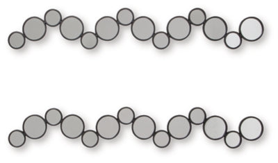 Ashley Vinler Black Accent Mirror Set (Set of 2)