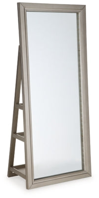 Ashley Evesen Champagne Floor Standing Mirror with Storage