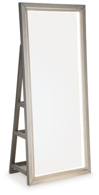 Ashley Evesen Champagne Floor Standing Mirror with Storage