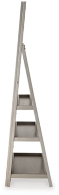 Ashley Evesen Champagne Floor Standing Mirror with Storage