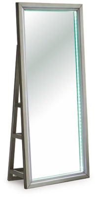 Ashley Evesen Champagne Floor Standing Mirror/Storage