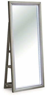 Ashley Evesen Champagne Floor Standing Mirror/Storage