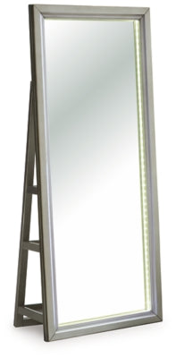 Ashley Evesen Champagne Floor Standing Mirror/Storage