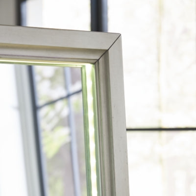 Ashley Evesen Champagne Floor Standing Mirror/Storage