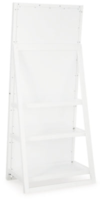 Ashley Evesen White Floor Standing Mirror/Storage