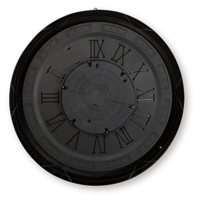 Ashley Dairton Black Gold Finish Wall Clock