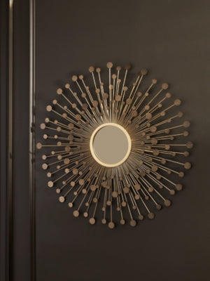 Ashley Morwenna Bronze Gold Finish Accent Mirror