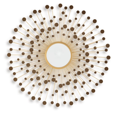 Ashley Morwenna Bronze Gold Finish Accent Mirror