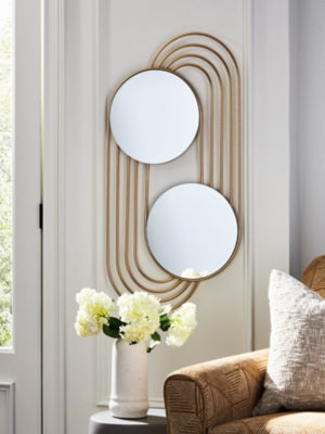 Ashley Warrenley Gold Finish Accent Mirror