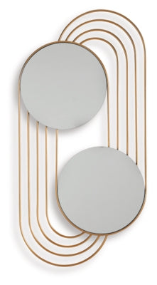 Ashley Warrenley Gold Finish Accent Mirror
