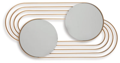 Ashley Warrenley Gold Finish Accent Mirror