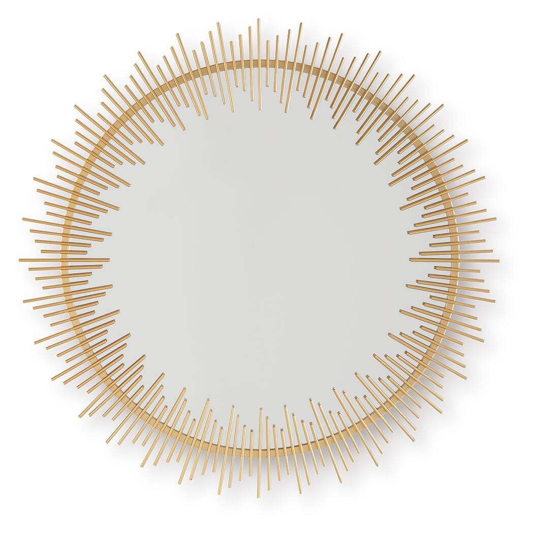 Ashley Wainport Gold Finish Accent Mirror
