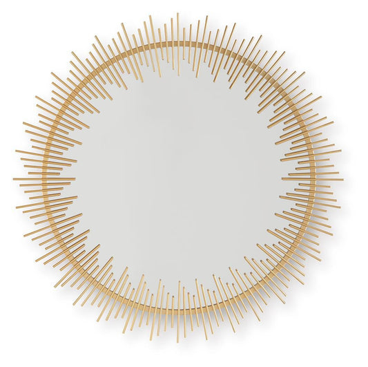 Ashley Wainport Gold Finish Accent Mirror