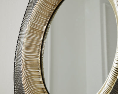 Ashley Dallmen Black Gold Finish Accent Mirror