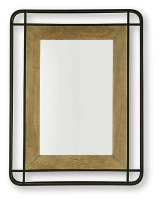 Ashley Beelman Black Brown Accent Mirror