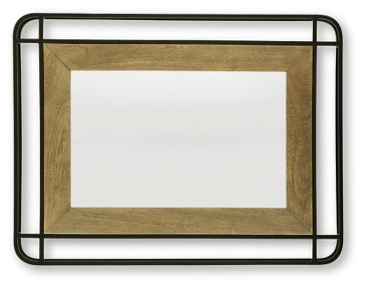 Ashley Beelman Black Brown Accent Mirror
