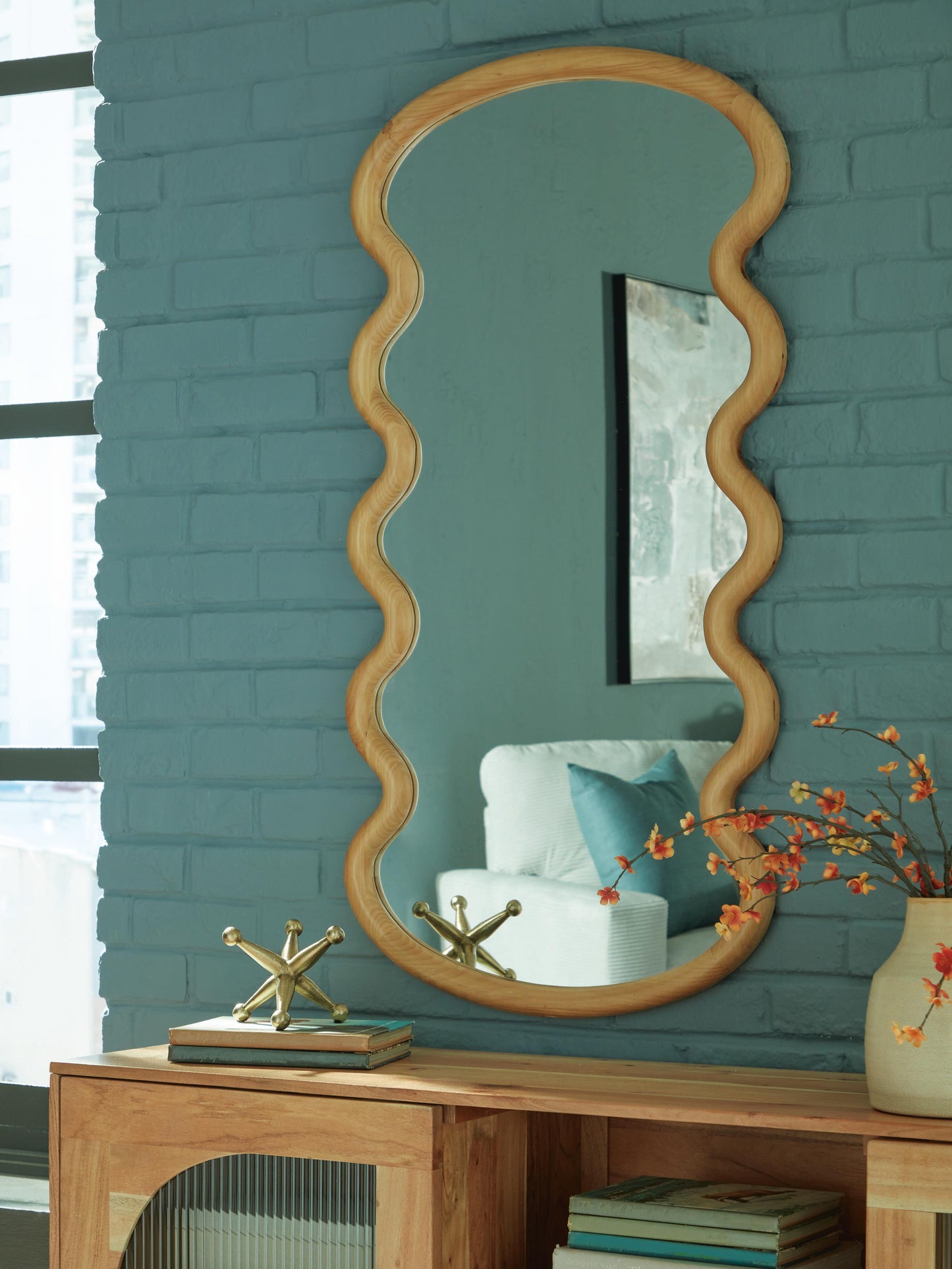 Ashley Serendis Brown Accent Mirror
