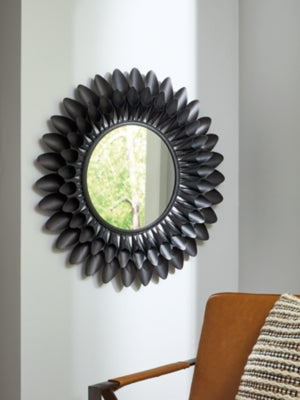 Ashley Ryenmour Oil Rubbed Bronze Finish Accent Mirror