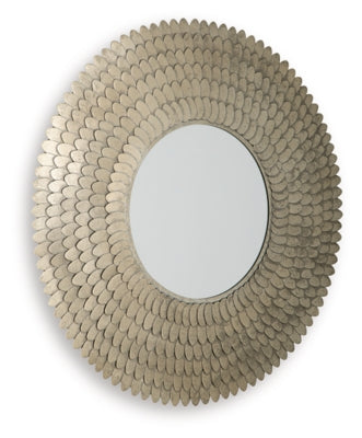 Ashley Wrightmund Champagne Finish Accent Mirror