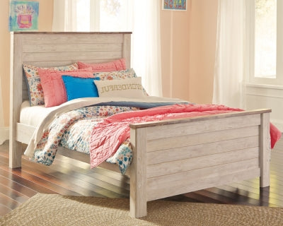 Ashley Willowton Whitewash Full Panel Bed