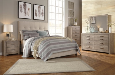 Ashley Dolante Beige Queen Upholstered Bed