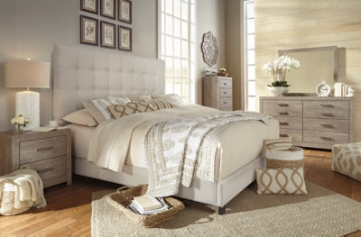 Ashley Dolante Beige Queen Upholstered Bed