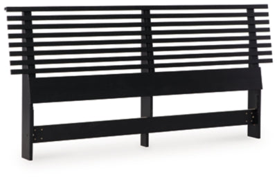 Ashley Danziar Black Queen Slat Headboard