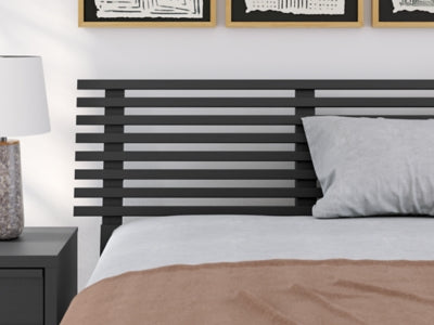 Ashley Danziar Black Full Slat Headboard