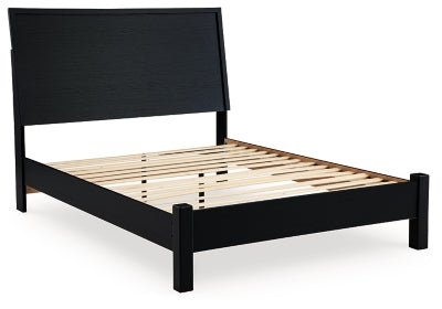 Ashley Danziar Black Queen Panel Bed