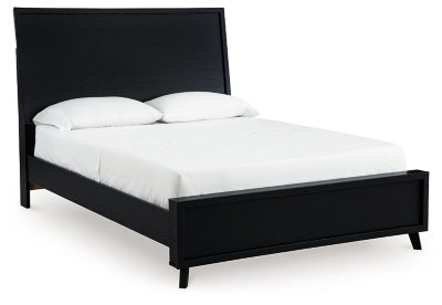 Ashley Danziar Black Queen Panel Bed