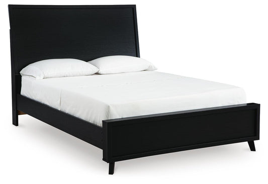 Ashley Danziar Black Full Panel Bed