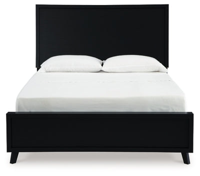 Ashley Danziar Black Queen Panel Bed