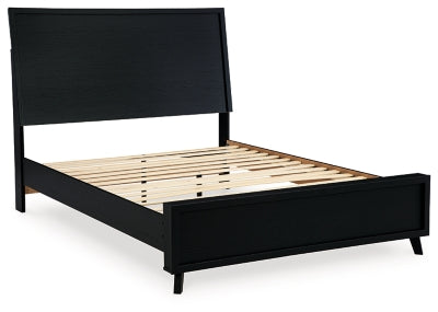 Ashley Danziar Black Queen Panel Bed