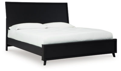 Ashley Danziar Black King Platform Bed