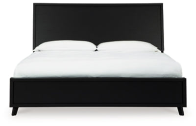 Ashley Danziar Black King Platform Bed
