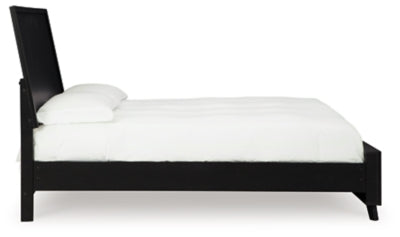 Ashley Danziar Black King Platform Bed