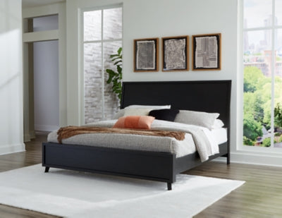 Ashley Danziar Black King Platform Bed